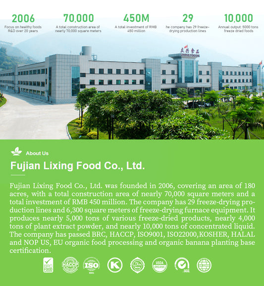 Fujian Lixing Foods Co., Ltd.,A gigafactory focused on freeze-dried food production