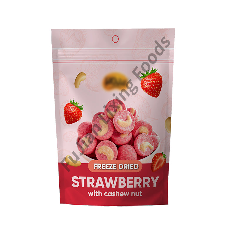 Freeze-dried strawberry with cashew nuts snackmanufacture supplier price